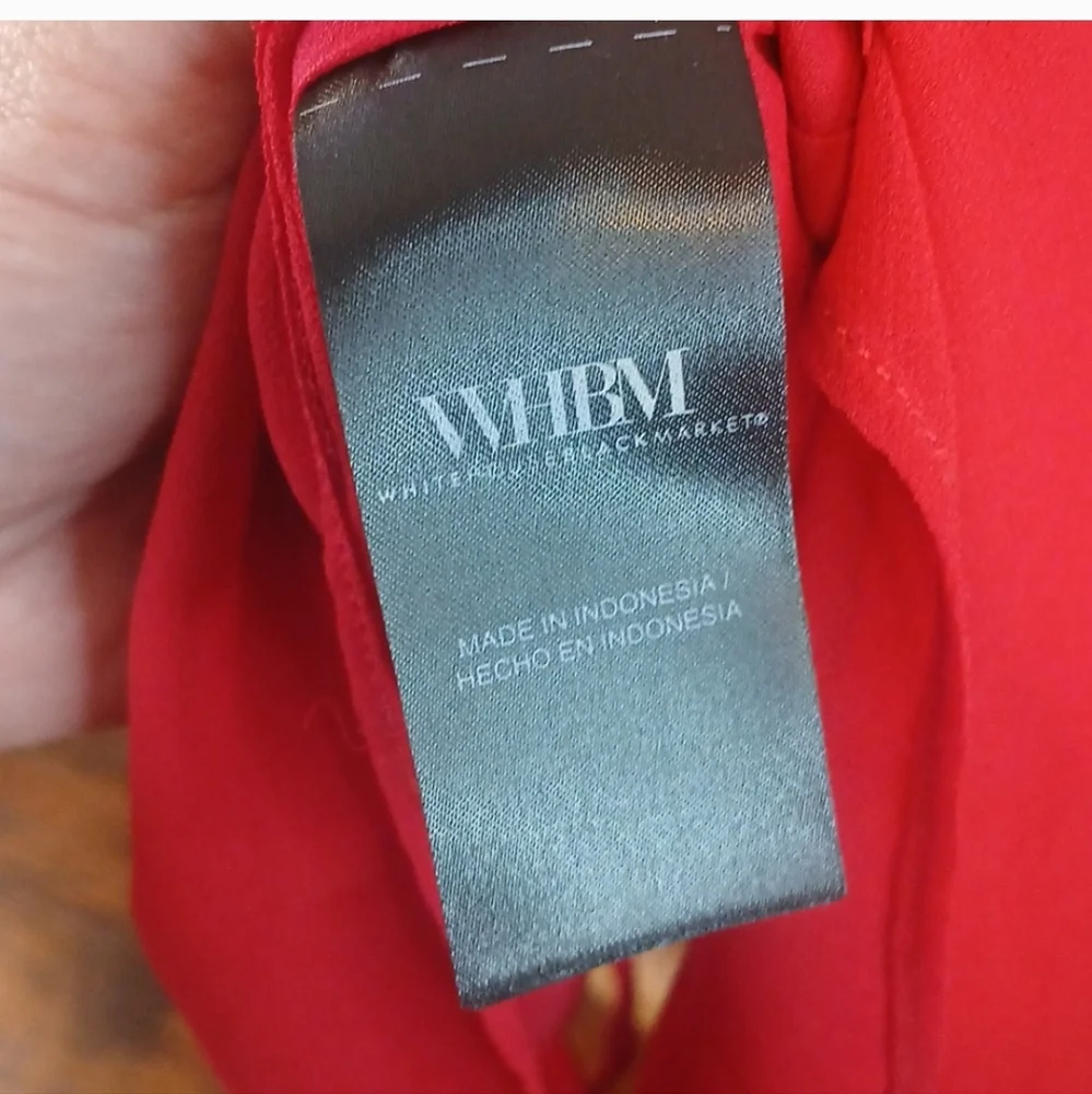 BNWT WHBM Elegant Red Halter Dress SZ 4 - Picture 10 of 10